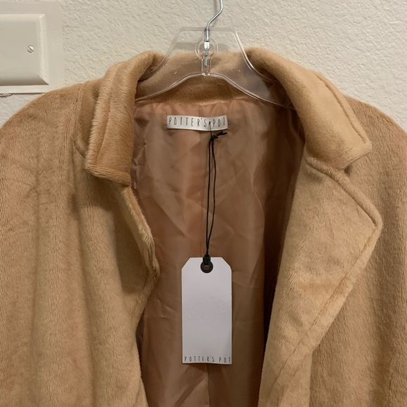 Potter's Pot Jackets & Coats Faux Fur Longline Coat Poshmark